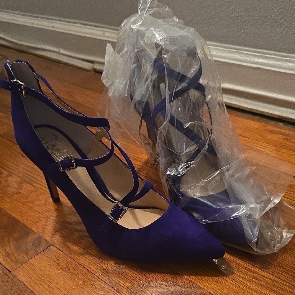 Vince Camuto Strappy Purple Heels